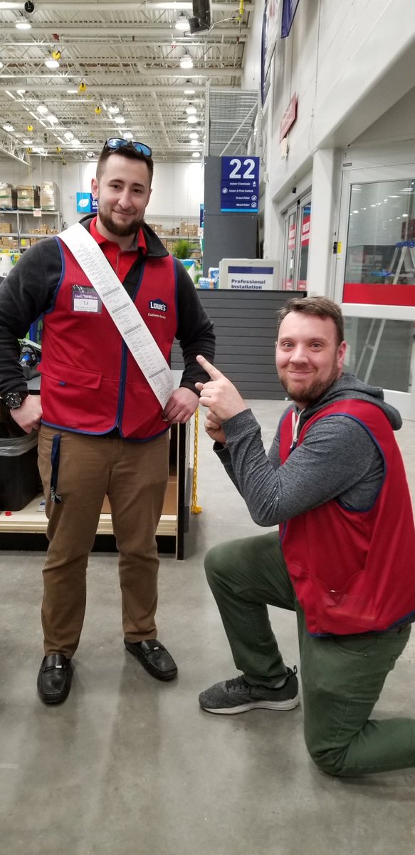 2386Lowes's tweet photo. No not a proposal. Celebrating deck install. Way to go Greg &amp; TJ https://t.co/9vjbXH4Nlf