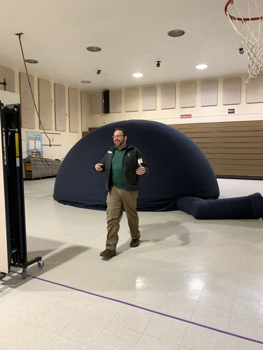 Geauga Park District visited first graders at Munson today with their Planetarium, as we begin our learning about things in the sky this week!  #WeAreChardon #munson #geaugaparkdistrict #firstgrade