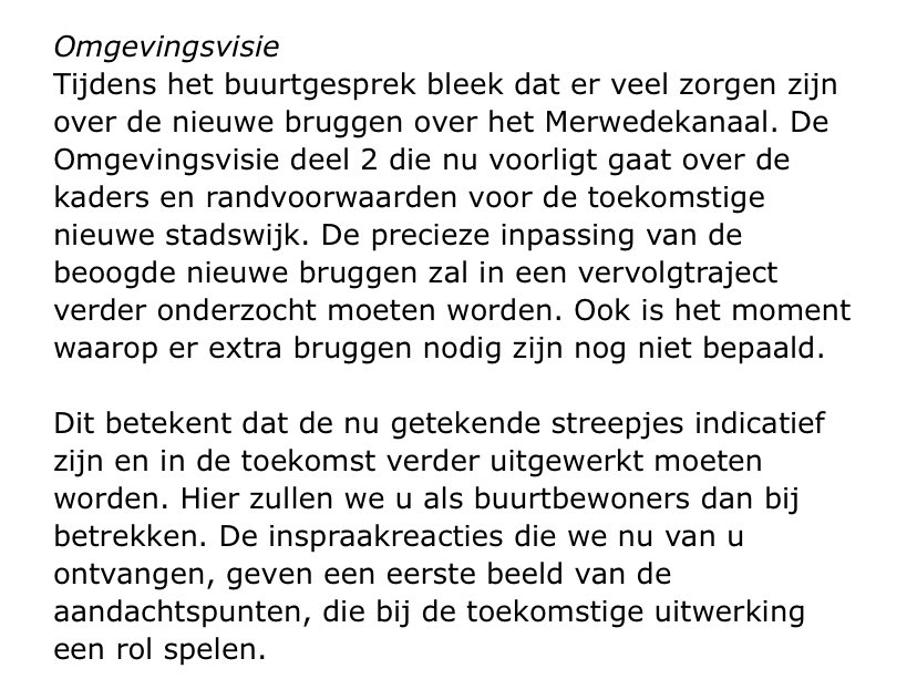 De gemeente is de komst van de brug bij #Hamersplantsoen aan het “downplayen” na buurtgesprek. #utrecht zegt dat de “precieze inpassing” nog onderzocht zal worden. De gemeente zegt dus: “Linksom of rechtsom die brug komt er, we zien er niet van af, we zetten onze plannen door.”