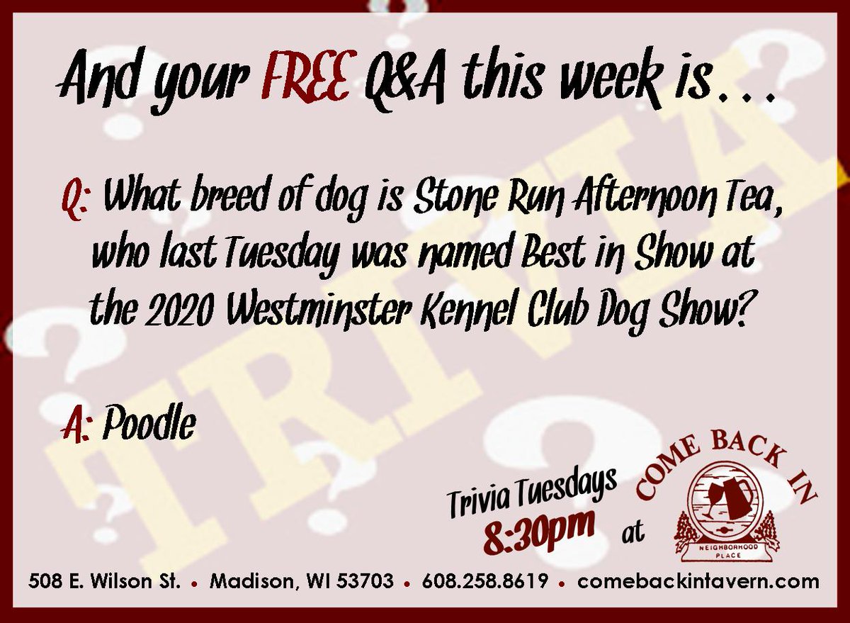 Come Back In Madison tweet media