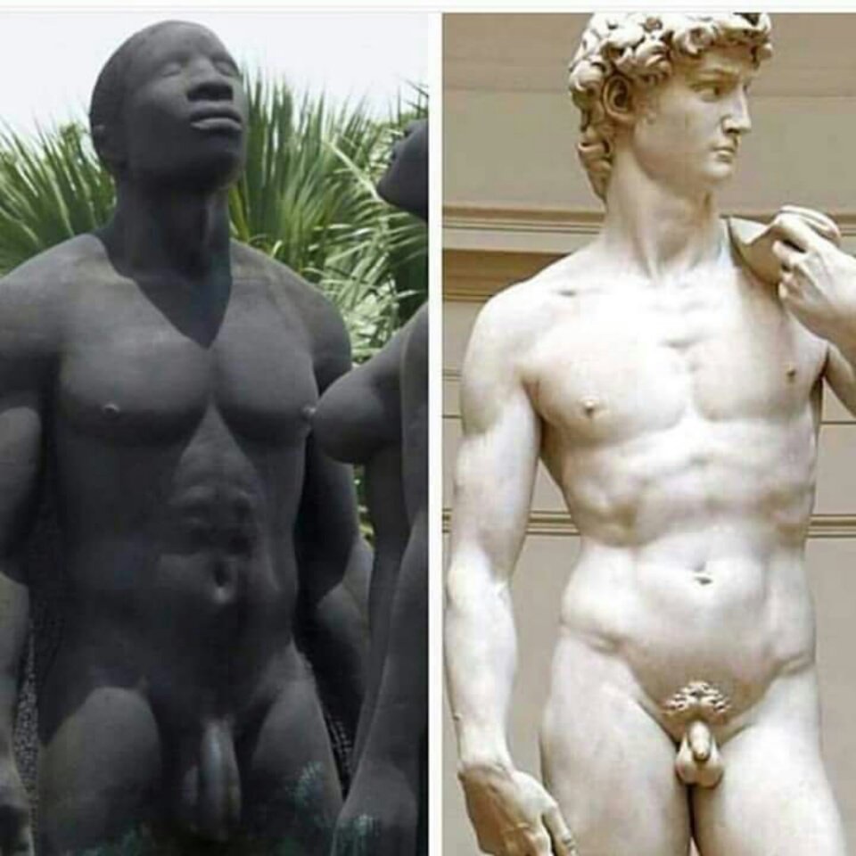 JJ85084480's tweet photo. So ancient sculptors started racism !!! https://t.co/4rUPNLJHV8