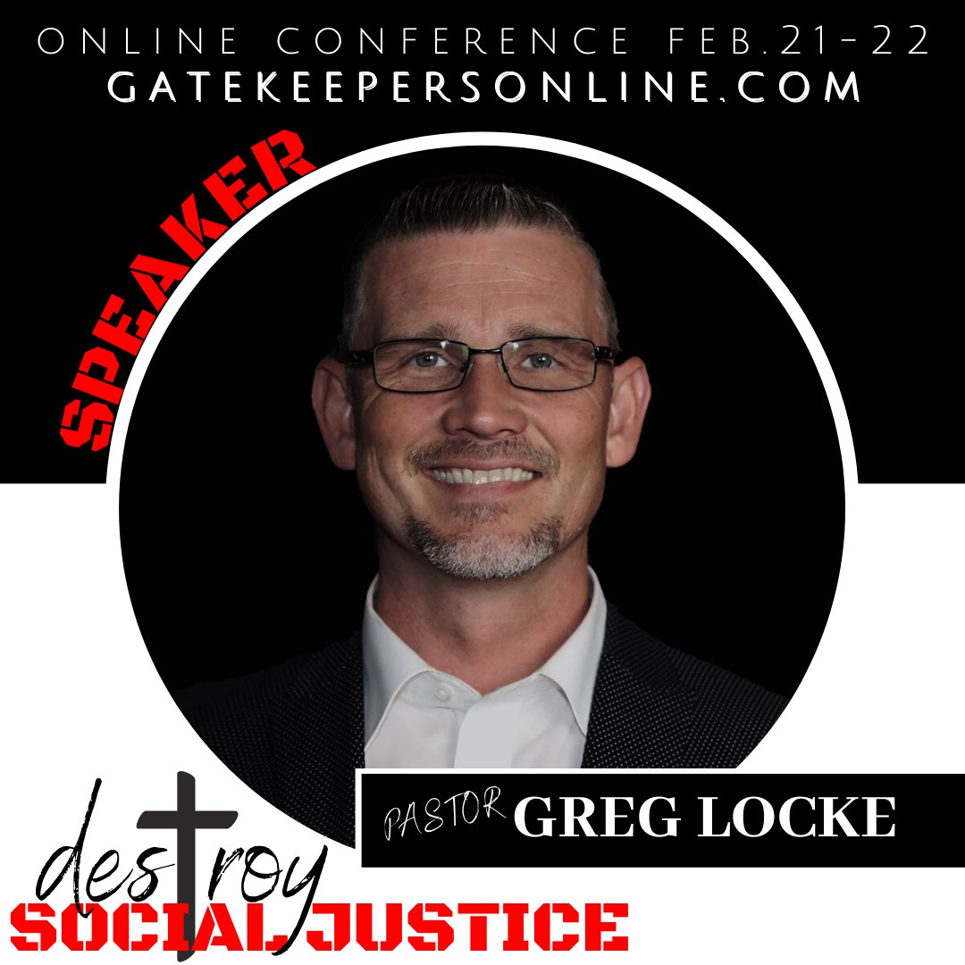 thegkonline's tweet image. We are excited to announce that @pastorlocke will be speaking at #DSJcon that will be livestreaming this weekend...  This is a stacked lineup that will ensure you know exactly how to Destroy Social Justice!

Use code GREG for $5 off registration...

gatekeepersonline.com/destroysocialj…