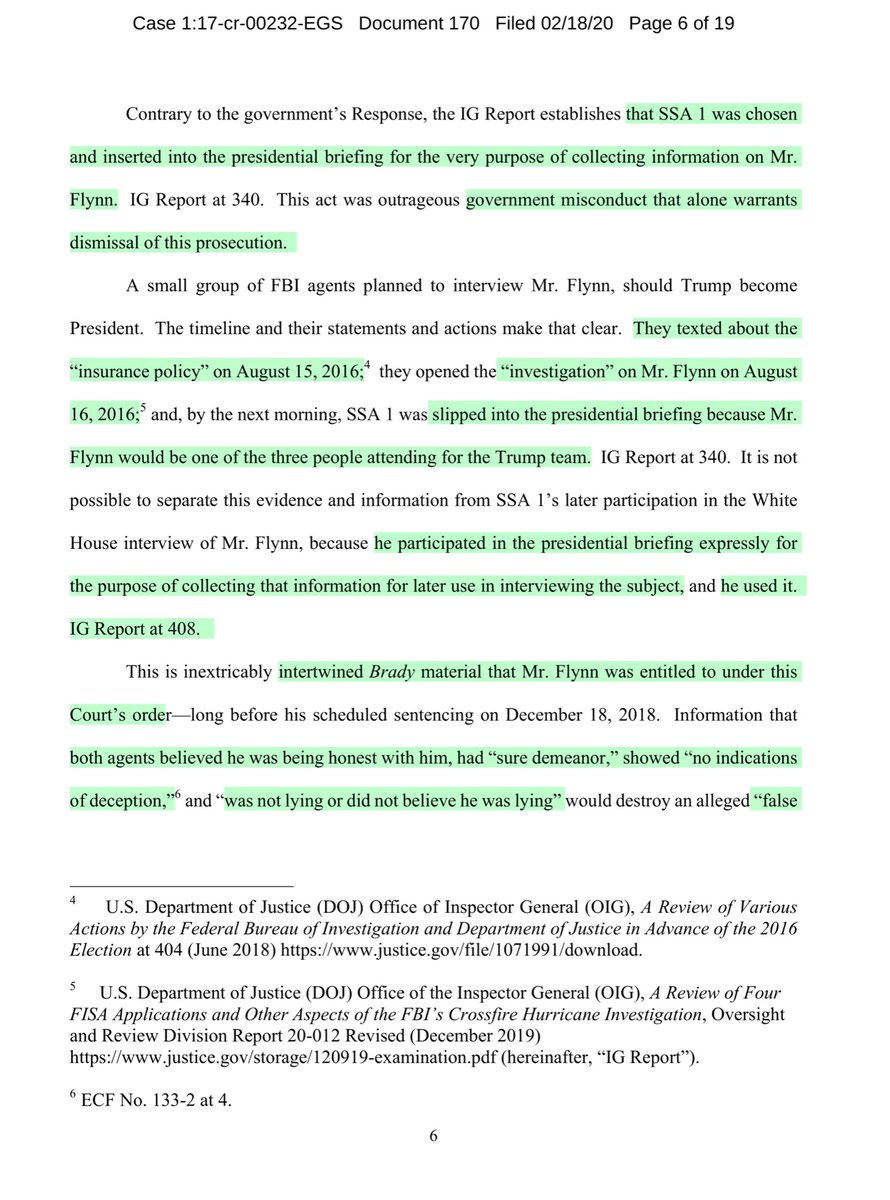 I’m embarrassed for Qanon-Flynn“.at every turn in...an unfathomable abuse of power by persons at the highest levels of the FBI and ..Justice... veritable litany of government misconduct here that is “outrageous” or “grossly shocking” and mandates dismissal of this prosecution.”