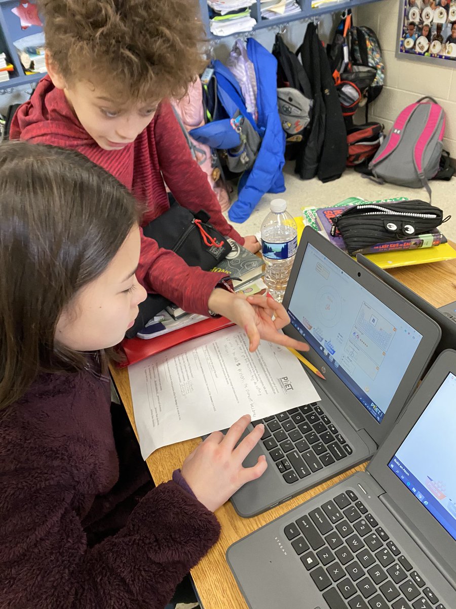 You should hear the scientific conversations these kids are having as they construct and interpret models of atoms using a PhET simulation.  They may be 5th graders but they sound like high schoolers!  #ashlandsoar