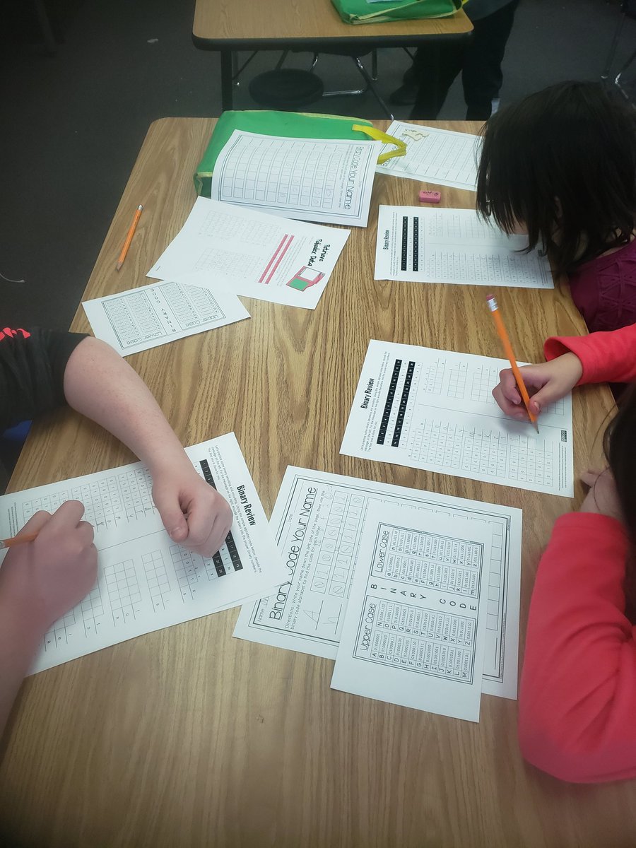 I LOVE teaching binary code at the start of my #coding student interest group! #binarycode #CLEstars