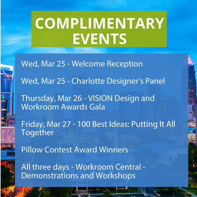 IWCEXPO's tweet photo. FREE to all attendees! Don't miss these complimentary special events at IWCE! See you at the industry's largest Expo and Conference.
Check out the full schedule of events here: https://t.co/ccKUQpSPx0
#windowtreatments #window #windowfashions #windowtreatment #iwce2020charlotte https://t.co/pw39u2w8Oq