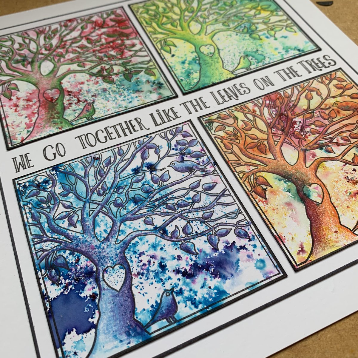 claritybarb's tweet photo. Here’s a beaut by another Barbara - Barb Lancaster. Just Love that 3-way overlay Claritystamp! “The Happy Couple” https://t.co/cndhmZqnBY