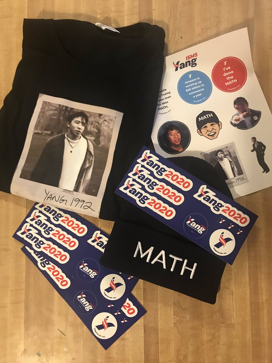 TrippyEq's tweet photo. OMG. BEST DAY EVER!!! Late Valentine’s Day surprise from the BF. Apparently there’s another package on the way too! Couldn’t be happier. @AndrewYang #StillVotingForYang #yanggang #YangWillWin #YangGangForever https://t.co/c36ZVu2TDm