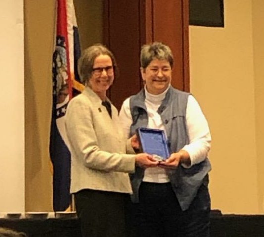MizzouBiology's tweet photo. Congrats to Barb Sonderman @sondermanb, on being selected, a A&amp;S Staff of the Year award winner.  
🐯
WELL DESERVED!! https://t.co/zB9ZFuBcCQ