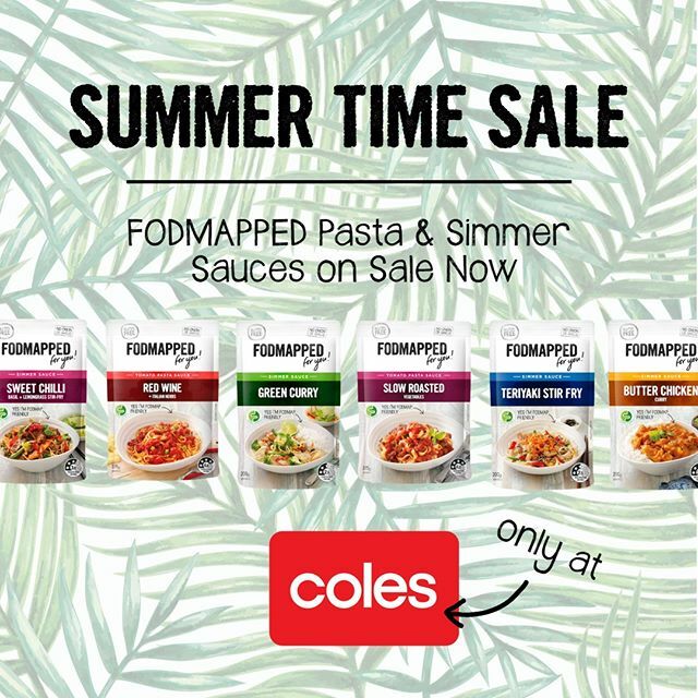 Need quick and easy mid week meals? We’ve got you covered with our FODMAPPED pasta &amp; simmer sauces!⁣
⁣
Think spaghetti bolognese, butter-chicken, teriyaki stir-fries and more!⁣
⁣
Take advantage of our sale at Coles Supermarkets and stock your pantry … ift.tt/2uNfyRl