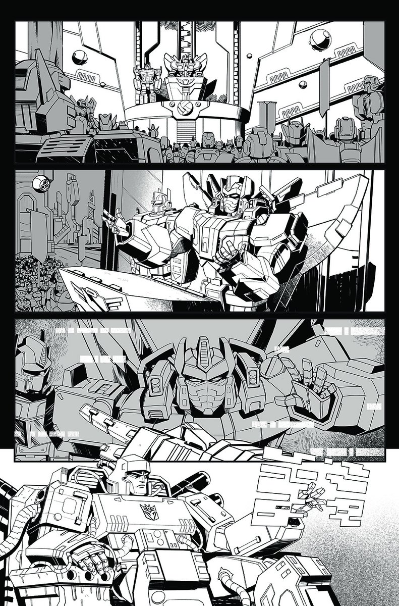 Today I've finished my 100th interior page for the Transformers series!  And tomorrow Issue 17 comes out, which I am so so proud of how it turned out! So I wanted to share some of my favorite interior pages from issues 11,14,15 and 16 :) 