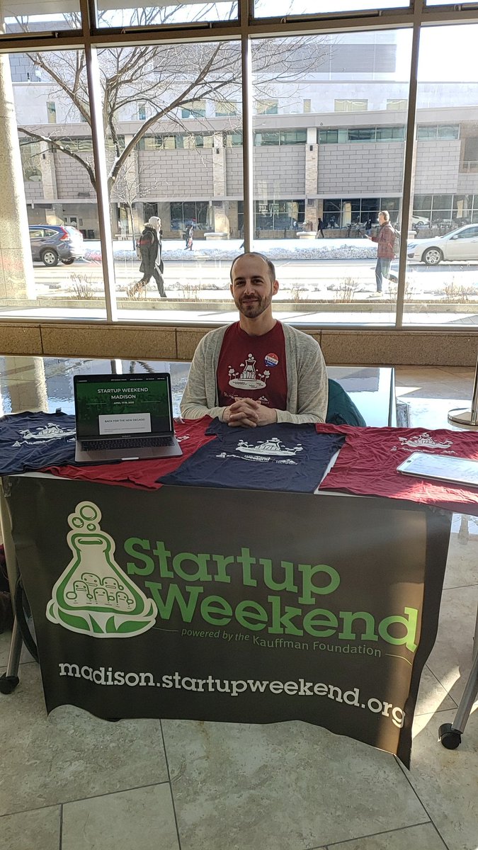 SWMadison's tweet image. We are at the Startup Fair today at  @WIDiscovery ! Stop by and say hi and sign up for @SWMadison 2020 

#startupfair #wid #startupmadison #startupwisconsin #startupweekend #MadisonWI #madtown #madtownstartups