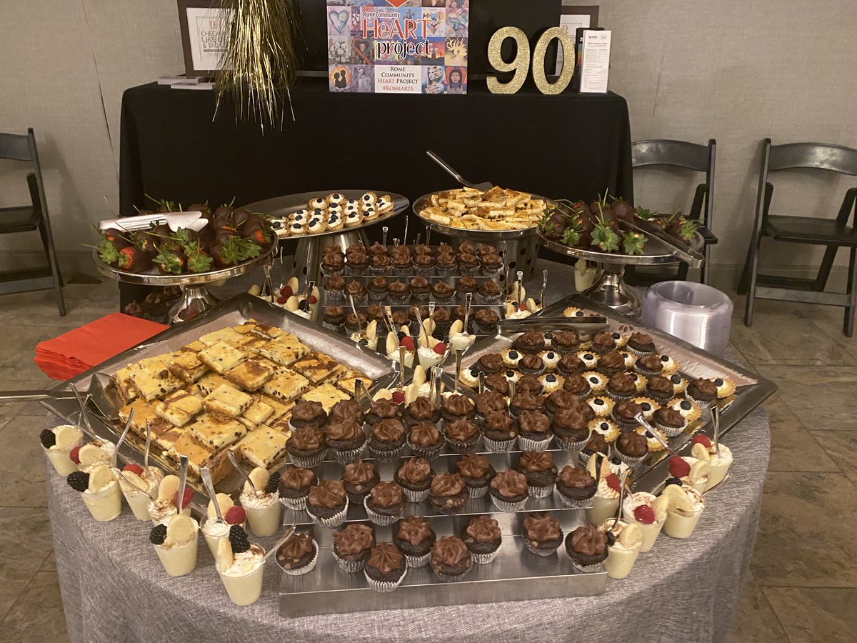 Valentines Dessert Setup at the <a href="/desoto_rome/">DeSoto Theatre Rome</a> 💕