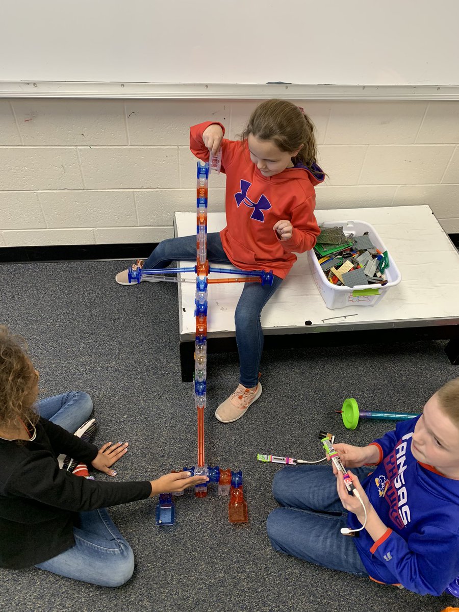 Marble run “track” complete with <a href="/littleBits/">littleBits</a> scoreboard in #makerspace today. Build days are a new fave. <a href="/USD303/">USD 303 - Ness City</a>  <a href="/brent_kerr1/">Brent Kerr</a>