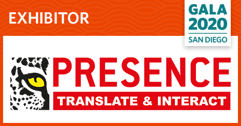 GALA_Global's tweet photo. We are excited to have Presence Translate & Interact exhibit at #GALASanDiego!
#GALA2020 #LanguageofBusiness # https://t.co/REiluvdtjs