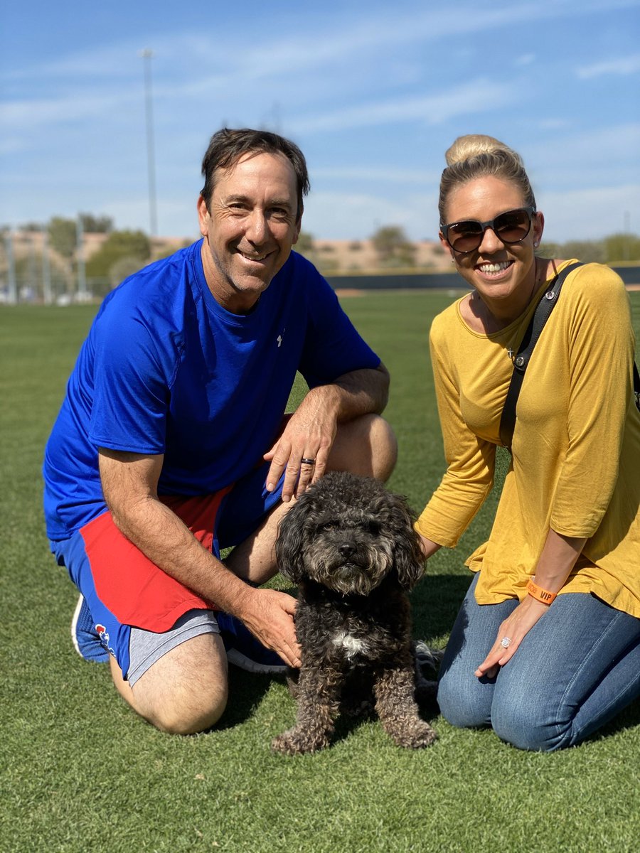 Cubs's tweet photo. Bring your pup to work day at #Cubs camp! https://t.co/XB6YQVgW9W