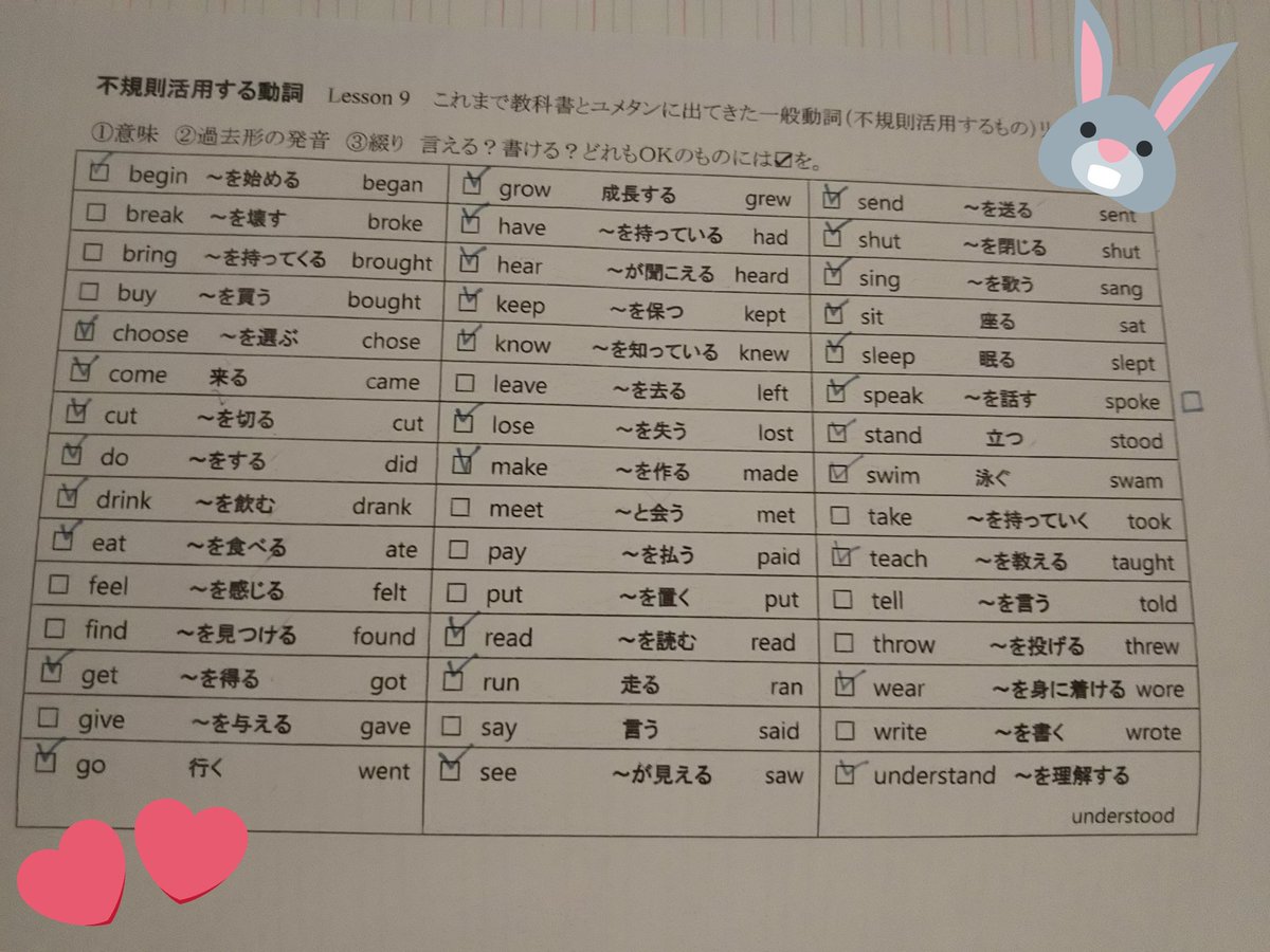yuri48635971's tweet photo. おはようございます〰️🐰

今日テストなんですよ。。（また？w）

だから単語の確認してるのに全然わかんない…

昨日11:30まで起きてやってたのに。( ´•ᴗ•ก)💦 https://t.co/a9AzPQ0WZH