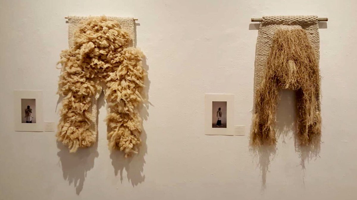 Silvia_Fau's tweet photo. "Tot torna" piezas que se mimetizan con la naturaleza #AdrianaMeunié #textilework #traditional #textures hasta el 12/04 Centro de Cultura, #felanitx https://t.co/7axdPOpbXw
