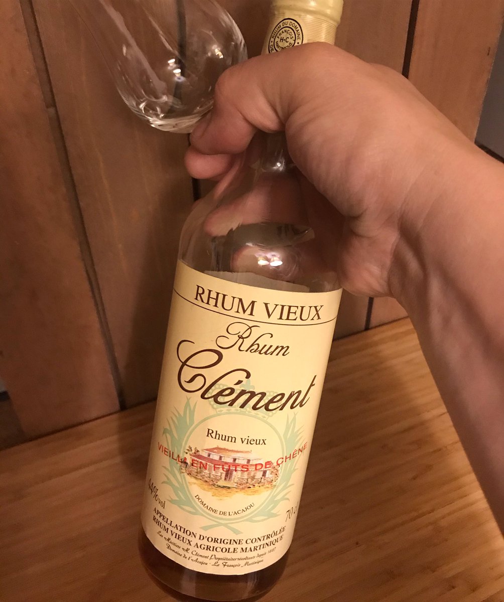 Can’t sleep, so I’m going to pour myself a glass of this 2003 bottling of a <a href="/RhumClement/">Rhum Clement</a> Vieux and enjoy the moment of quiet!