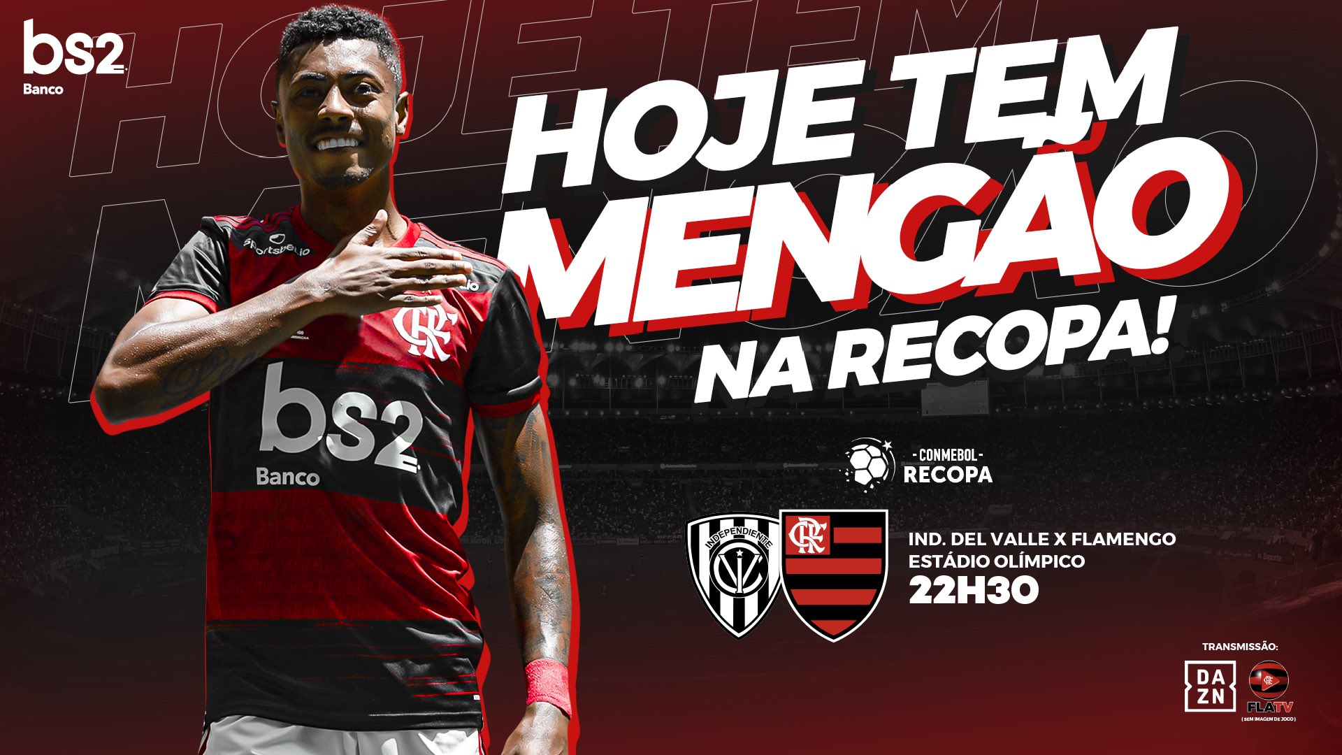 Conmebol marca jogos entre Flamengo e Del Valle pela Recopa Sul