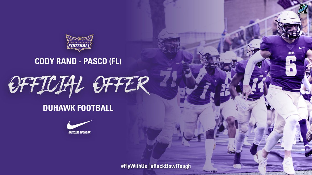 CodyRand58's tweet photo. Blessed to receive an offer from Loras! 🙏 @avillamarzo  @PascoCountyFB @PascoCoSports @BigCountyPreps1 @MaxPreps @SunshinePreps @TBO_PrepSports @CoachStokes1975 https://t.co/Pd0MXsu4YQ