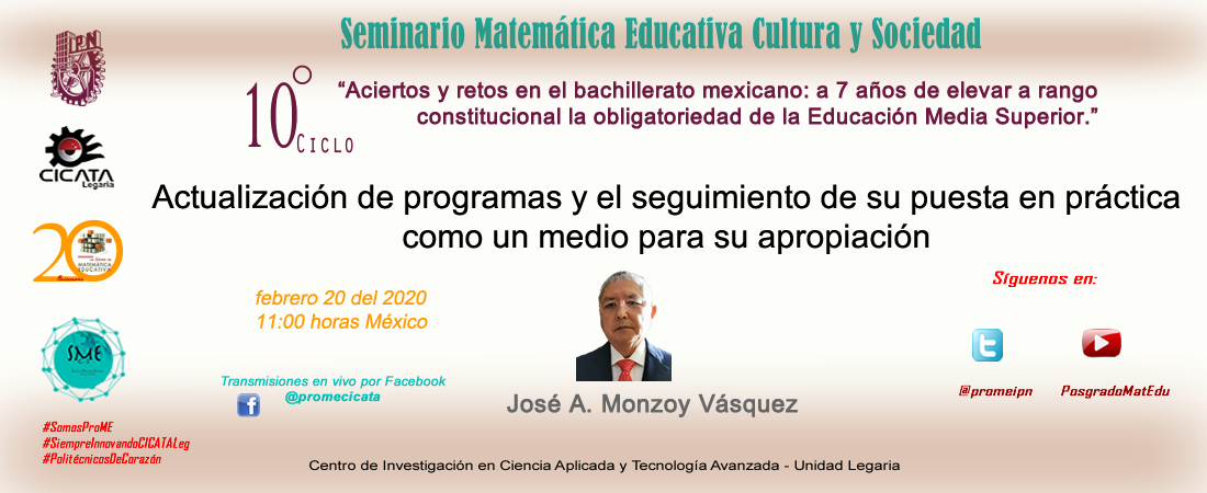 Posgrado en Matemática Educativa CICATA-IPN tweet media