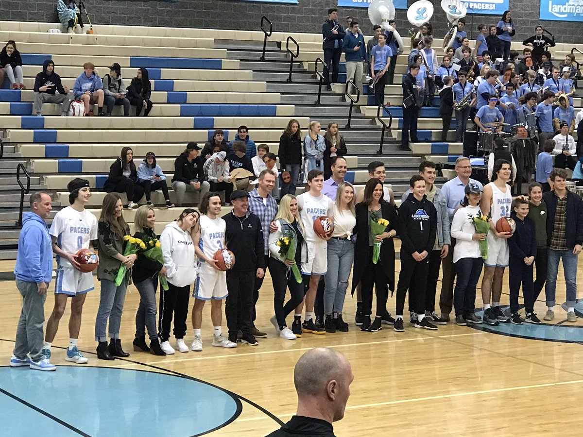 Senior night for the <a href="/WeAreLakeridge/">Lakeridge Athletics</a> <a href="/Pacer_Hoops/">Lakeridge Boys Hoops</a>