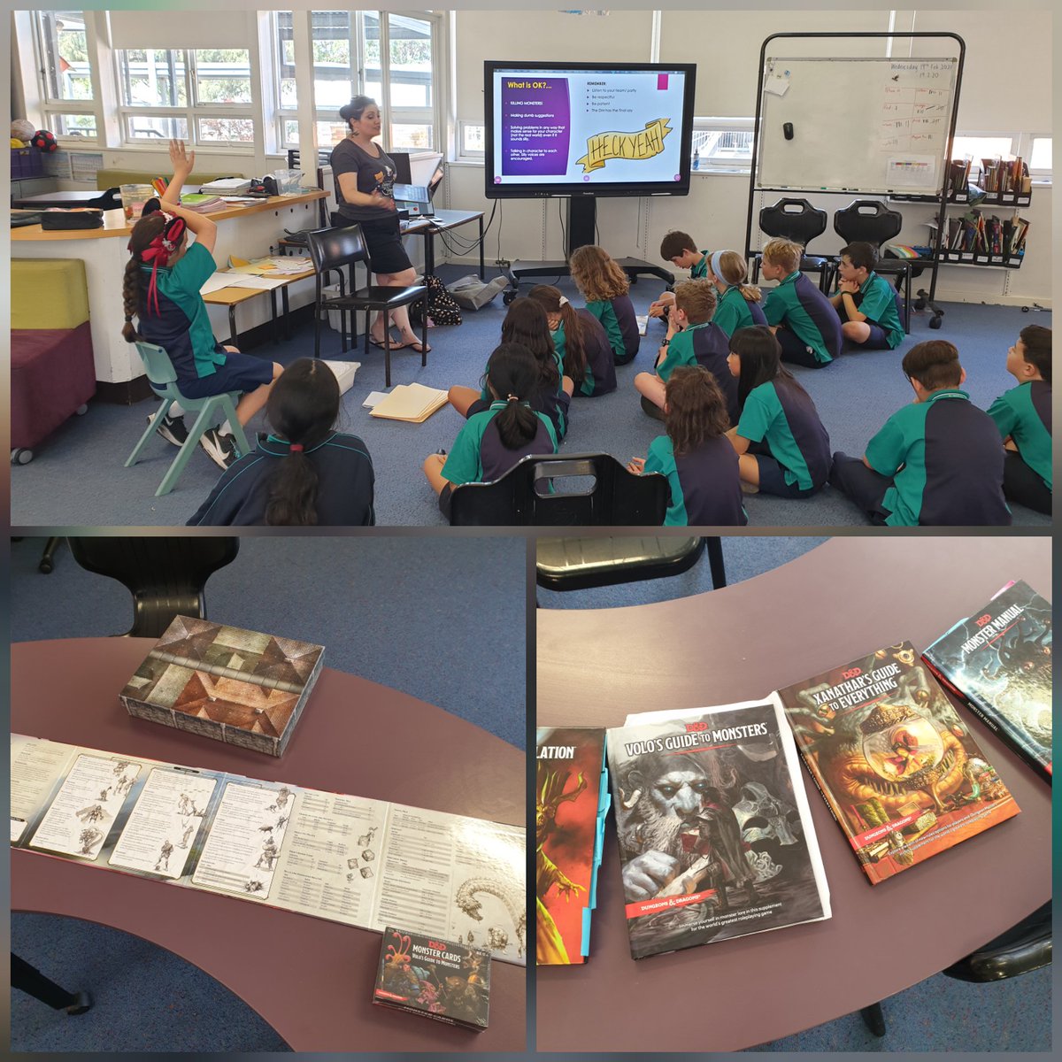 CaptainJackEWPS's tweet photo. Kids Curriculum off to a great start. Parents, students and teachers learning maths and storytelling through DnD. #ewps_team_thor @ermington_west @HollyKim0 @JoshEnglefield @mrjamesdavies30 https://t.co/BwcwaS7MdN