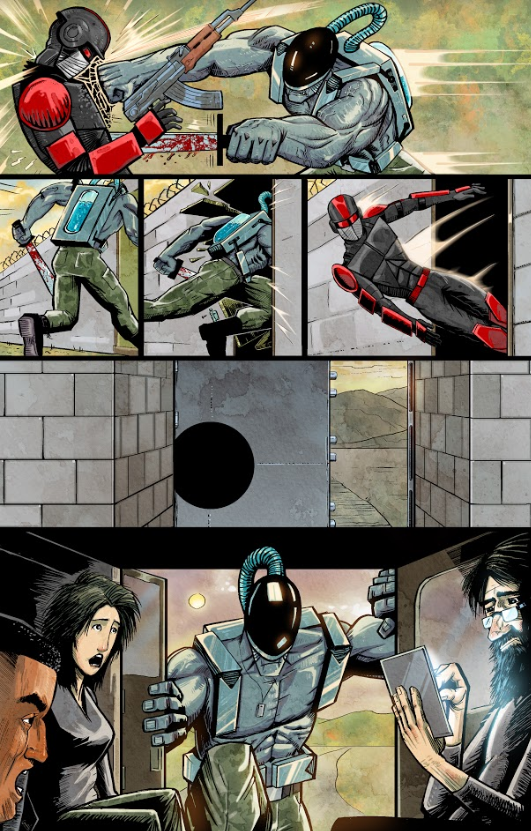muttman75's tweet photo. Progress on HIRO: Blood of Patriots. NEW COLORS. HIRO makes quick work of the Red Troopers at the border. It's the first time the team has seen his ability to slay the enemy. π³ colors x @vegasdayreal #comics #art #indiecomics #captainamerica #deathlok #WW3 #killcommies https://t.co/kXvEEF9BfG