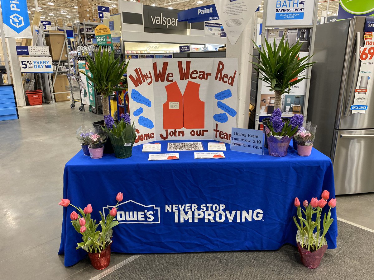 Walk-In Wednesday tomorrow at Lowe’s East Patchogue! We are looking for people eager to join our team and bring in what we expect to be our best spring yet! Apply online at jobs.lowes.com and come down between 9am-6pm! #LowesR30 #hiringevent #walkinwednesday #Lowes2731