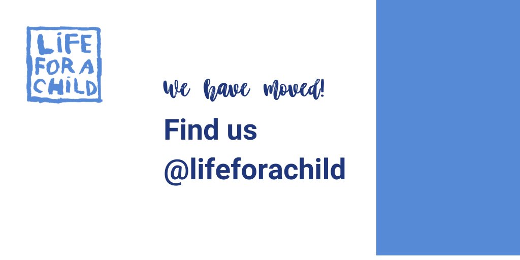 lifeforachildUS's tweet photo. To keep up with Life for a Child news, research and stories please follow us @lifeforachild . Thanks for your support!

This account is moving to @lifeforachild and will soon be left dormant. https://t.co/KWh6g8qoyF