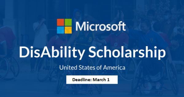 HelpEnvision's tweet photo. Have you heard about the #Microsoft disAbility Scholarship? It enables high school students with visual or other disabilities with financial need to go to college. The deadline to apply is March 1. Learn more here: https://t.co/E1g3lBadUI

#scholarship #blind #visuallyimpaired https://t.co/gKT4zszhBP