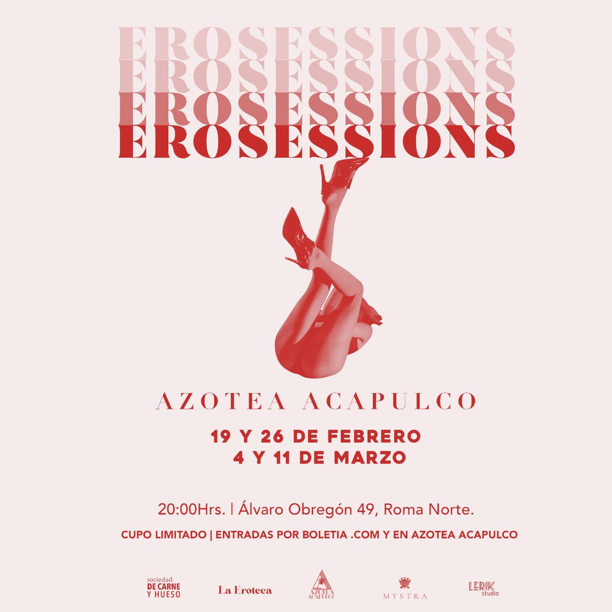 malvestida's tweet photo. #AgendaMalvestida Amigues, ¡esto va a estar CALIENTE! Tenemos 5 boletos generales al 2X1 para este bonito evento llamado #Erosessions 🔥 El código es: FUTUREISFEMALE 💞 https://t.co/ev3Q71Pqp3 #SeguimosExplorando https://t.co/vRxklNJMZY