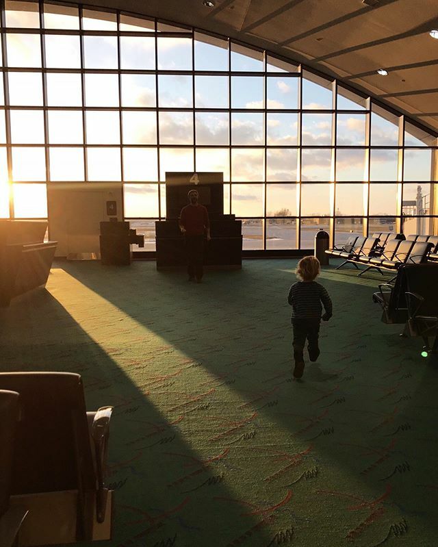 Spending a full day in an airport with a 2 year old after 2 hours sitting in a plane with mechanical issues... maybe not ideal but this kid has been our sanity so far. Keeping us laughing and entertained. ift.tt/2HNg1G5