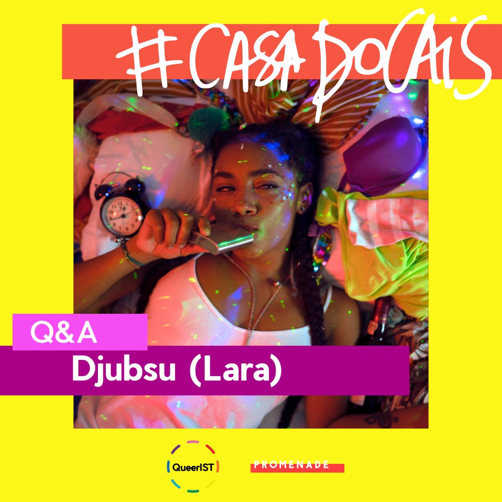 QueerIST's tweet photo. 🧑🏠 Soraia Carrega (aka @djubsu_real) vivia na mesma casa que o resto do elenco, e foi daí que surgiram grandes histórias para a série. Vem aprender mais curiosidades assim na Viewing Party #QueerIST da @casadocais dia 20! https://t.co/fGMrK6pKQv