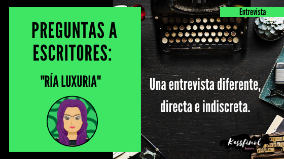 Kassfinol's tweet photo. Preguntas a escritores: "Ría Luxuria" @RiaLuxuria
¡Espero que te animes a leerla! 😍📖✍

👍 Luxuria https://t.co/LtGVBX3zjG

 #literatura #lee #entrevistas #preguntas #escritores #autores #blog #blogs https://t.co/GUkQXF98RC