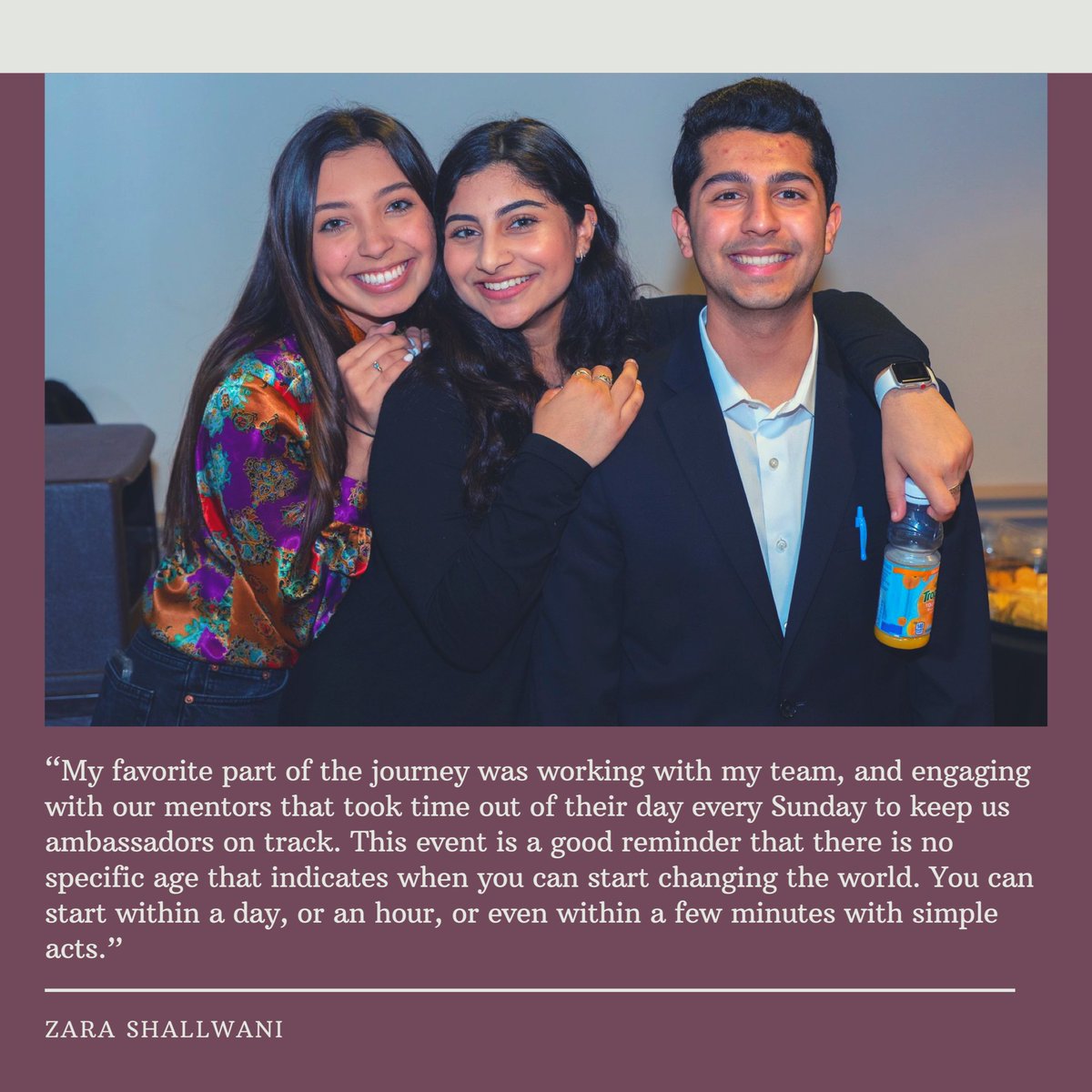 Well said and so inspiring! You can be a part of a global vision for a brighter future as well by taking part in the Youth Festival. Don’t forget to encourage other high schoolers to be a part of the vision too! #YouthFestival