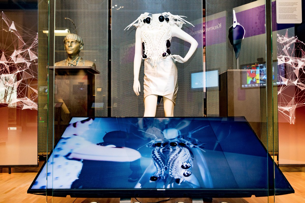 Anouk Wipprecht Agent Unicorn Next To Spidy At Hnf Heinz Nixdorf Museumsforum The World S Biggest Computer Museum Worth A Visit In Paderborn Germany Agentunicorn Exhibition On Display