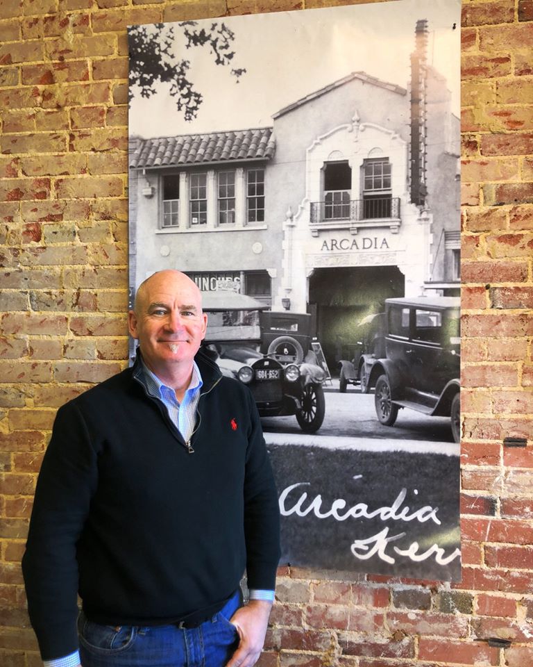 thearcadialive's tweet photo. Meet Michael Kelliher, an experienced professional who is now our Executive Director!!! Feel free to stop by and ask him anything and everything about the reopening of the Arcadia!! #behindthecurtain #executivedirector https://t.co/kmRFXJG45l