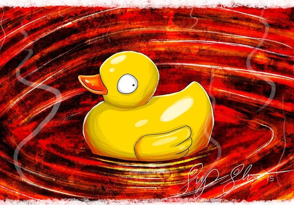 Rubber Duck in Marinara Sauce 😅😅 by AutomatonSnapshot 🔥 🔥 🔥 #ducksofart #rubberduck #art #artwork #artclub #artgallery #artista #artistaarte #arte #kunst #artstudent #artworld #artoftheday #artlover #artcurator #funart #kunstwerk #canvasart #arty #artofdrawing #artistlife
