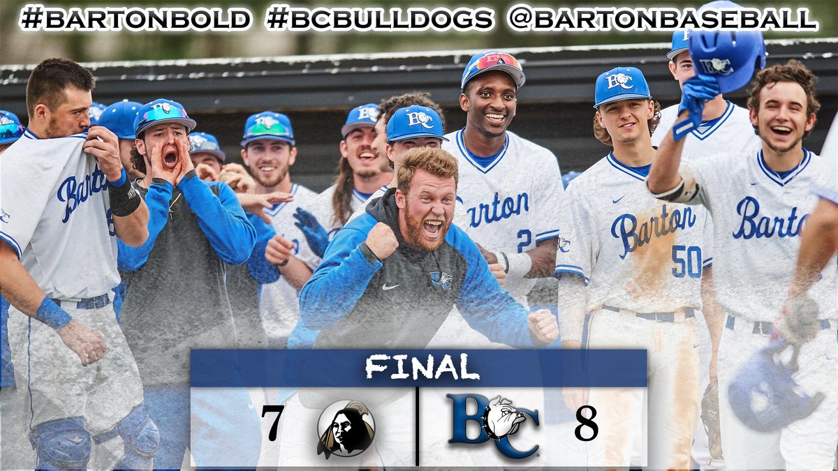 Record-breaking win! . Baseball . Barton 8, UNC Pembroke 7 . Nixon Field . Bulldogs (7-5) hit five home runs including four straight (back-2-back-2-back-2-back!) . Brayden Olson (two HR) . <a href="/BartonBaseball/">Barton College Baseball</a> . #BartonBold . #BCBulldogs