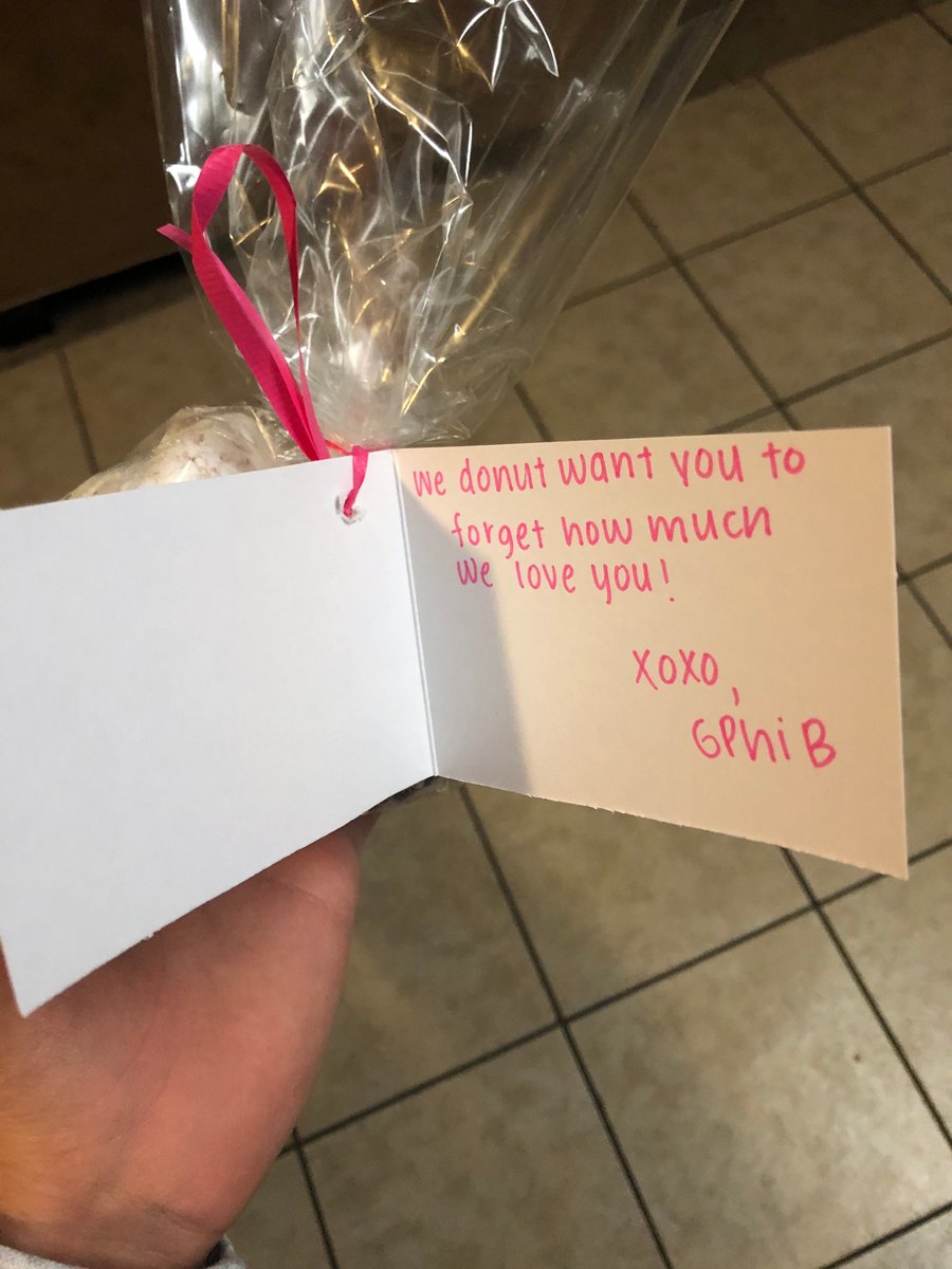 Shoutout to @GammaPhiBetaGV for the donuts!! We donut know what we'd do without you guys!!