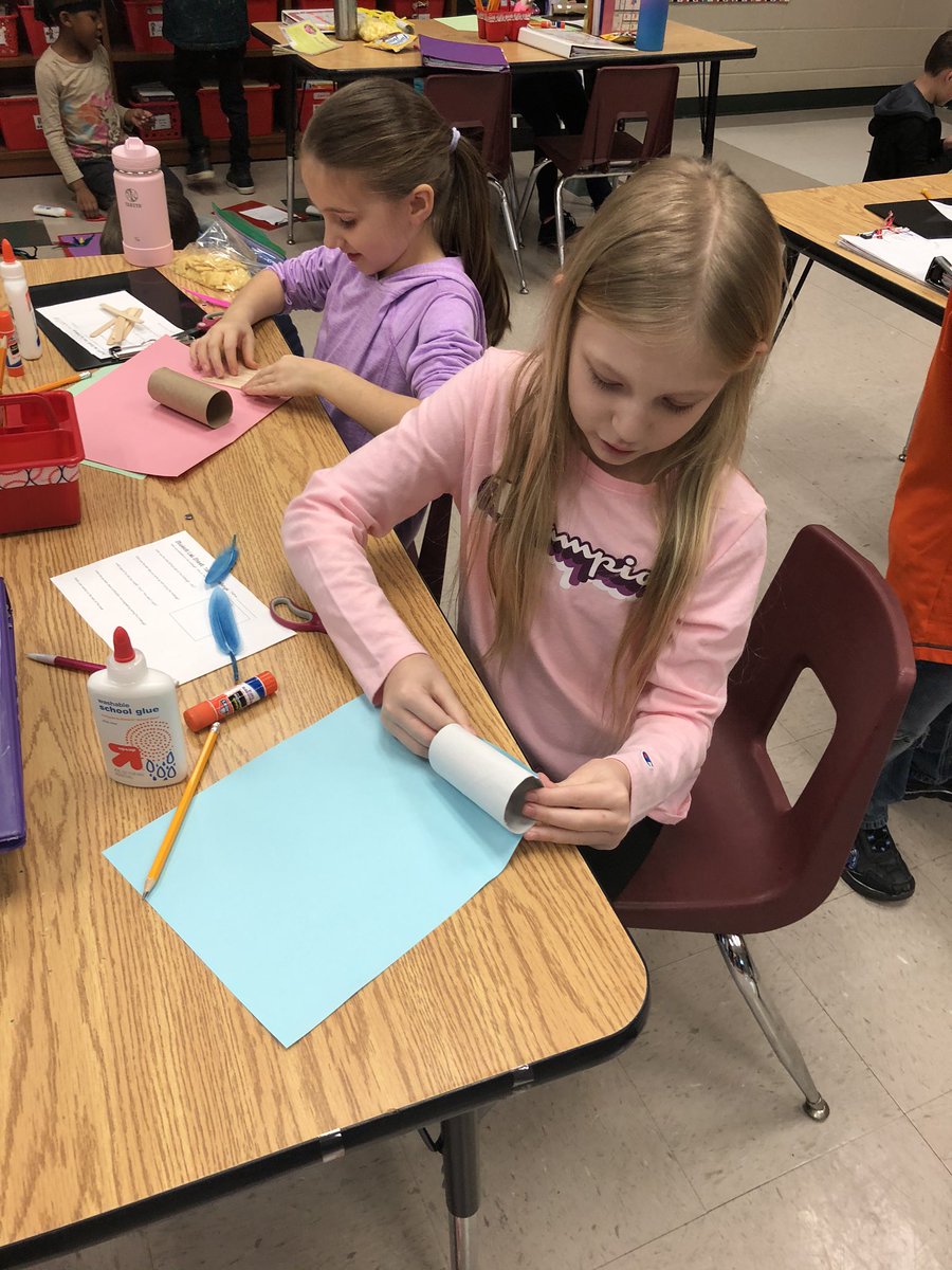 Danatwalker's tweet photo. Today’s STEM challenge was a success. Students had to create a “tube toy” and explain to their classmates how it worked. These students loved every minute of it! @CMCSIWarriors https://t.co/CNjt8E0iH2