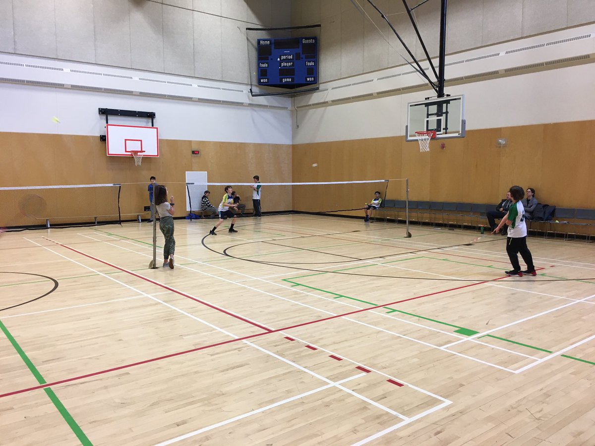bvebest's tweet photo. Gr 7 badminton singles play down action with @ahcares and @ColumbiaParkSch https://t.co/urOCszHpUg