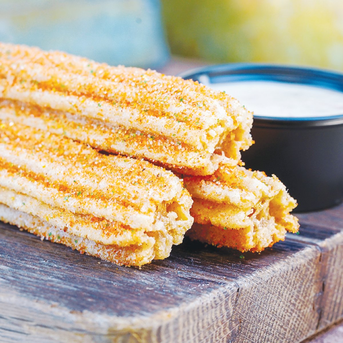 The perfect #TacoTuesday dessert. Churros! Made fresh every day at Que Bueno Mexican Grille on Concourse B at @denairport.