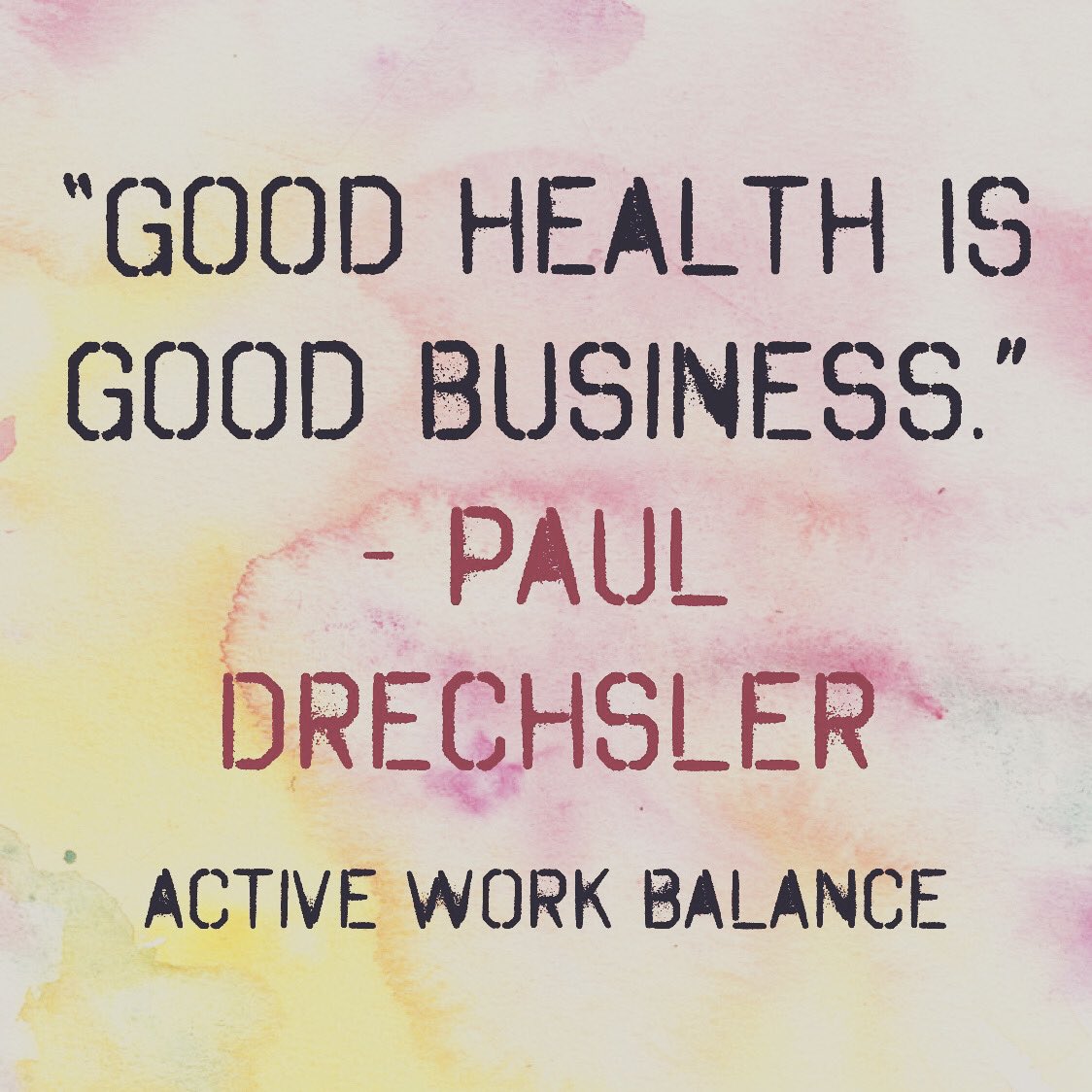 work_active's tweet photo. “Good health IS good business.”
- Paul Drechsler
Organise your free trial with Active Work Balance now. If not now, when?
#health #healthy #wellness #fitness #wellbeing #wellnessjourney #fit #culture #workplace #corporate #corporatewellness #workplacewellness #activeworkbalance https://t.co/lha9WyaVQO