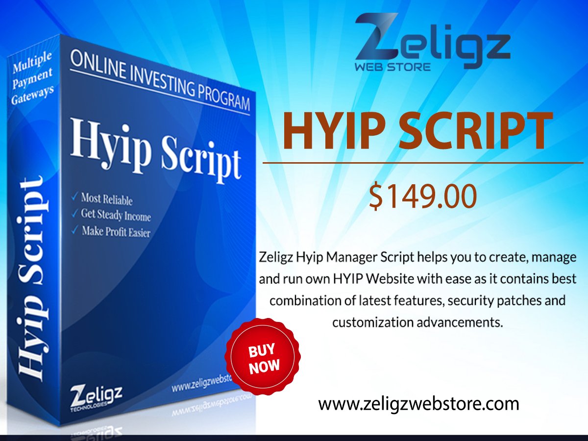 joe_thomas198's tweet photo. The #HYIP_script from the Zeligz Web Store is the right #product to start your business in a more effective way. Their #HYIP_manager_script is created with accurate investment plans &amp; features, so one can easily satisfy the requirements of the clients: https://t.co/Ay5ekevYrN https://t.co/gChDo2GzaE