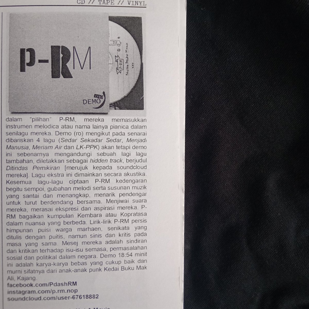 PdashRM's tweet image. Baru sedar, ada ulasan demo Ro dalam zine Bangkit! isu 4, kendalian Pyan. Demo Ro pun dah takda dah versi fizikal. Versi Youtube, pi cari kat Youtube. Semua dah dimuat-naik. 

Terima kasih bang Pyanz!