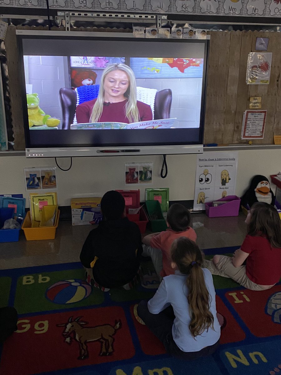 My kids loved watching me on the big screen! They even asked to rewatch the bloopers 😂 #PersontiProductions #SundayStorytime #WeAreBaltz <a href="/MissPersonti/">WorldsLoudestLibrarian</a>