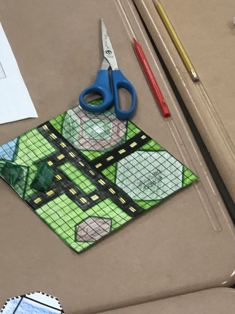 math_durant6's tweet photo. We are making our Geometry City with nets! Students started Phase 2 and Phase 3 today! Design and build! https://t.co/om4bLL2Imr